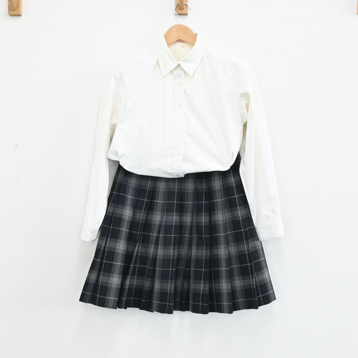 【中古】東京都 実践学園高等学校 女子制服 5点（ブレザー・シャツ・ニット・スカート）sf005191