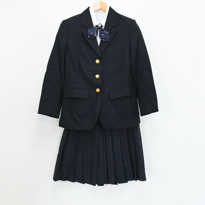 【中古】大阪府 大阪市立桜宮高校 女子制服 4点（ブレザー・シャツ・スカート）sf005206