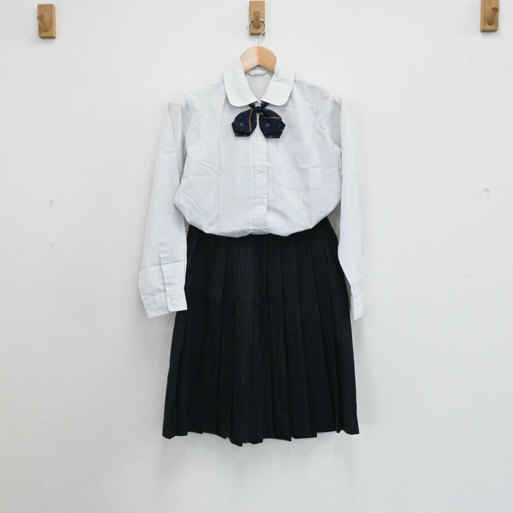 【中古】大阪府 大阪市立桜宮高校 女子制服 4点（ブレザー・シャツ・スカート）sf005206