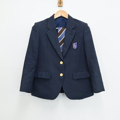 【中古】広島県 広島国際学院高等学校 女子制服 3点（ブレザー・スカート）sf005213