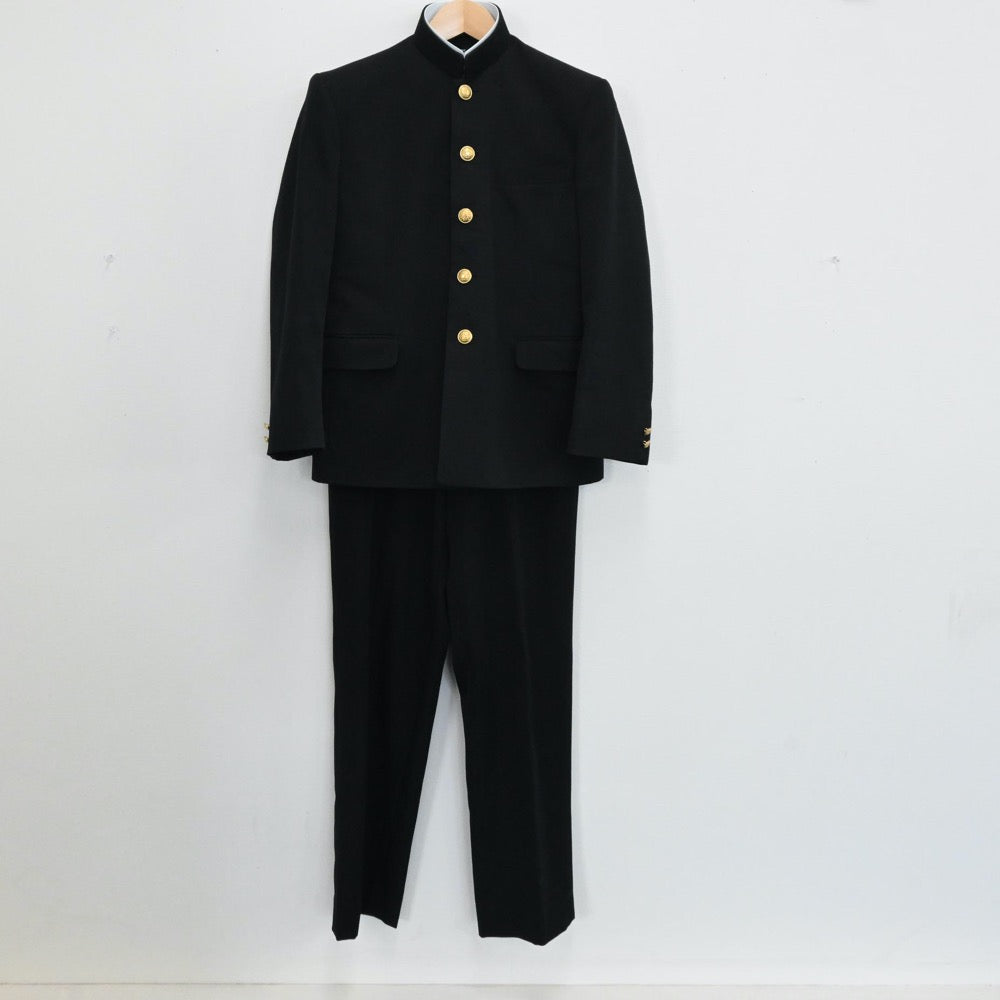 【中古】広島県 広島大学附属中学校 男子制服 2点（学ラン・ズボン）sf005225