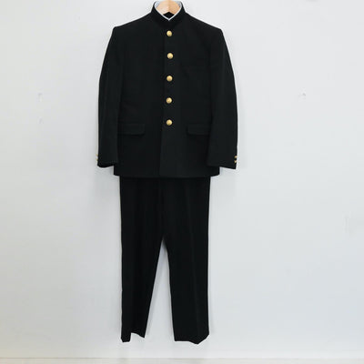 【中古】広島県 広島大学附属中学校 男子制服 2点（学ラン・ズボン）sf005225