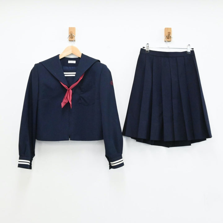 【中古制服】山梨県 白根御勅使中学校 女子制服 3点（セーラー服・セーラー服・スカート）sf005257【リサイクル学生服】 | 中古制服通販パレイド