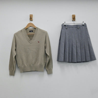 【中古】静岡県 桐陽高等学校 女子制服 5点（ブレザー・ニット・スカート）sf005269