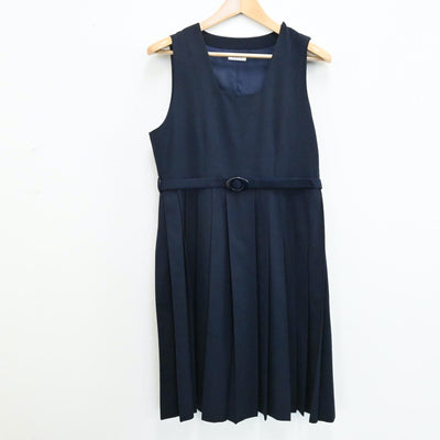 【中古】北海道 札幌市立向陵中学校 女子制服 1点（ジャンパースカート）sf005300