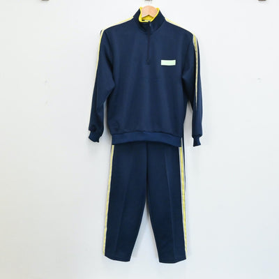 【中古】茨城県 筑紫女学園高等学校 女子制服 2点（ジャージ 上・ジャージ 下）sf005317