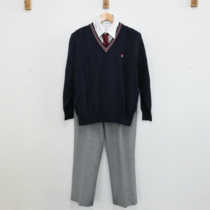 中古制服】茨城県 水城高等学校 男子制服 6点（ブレザー・ニット・シャツ・ズボン）sf005349【リサイクル学生服】 | 中古制服通販パレイド