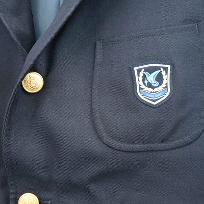 【中古】神奈川県 神奈川県立金沢総合高校 男子制服 2点（ブレザー・ズボン）sf005361
