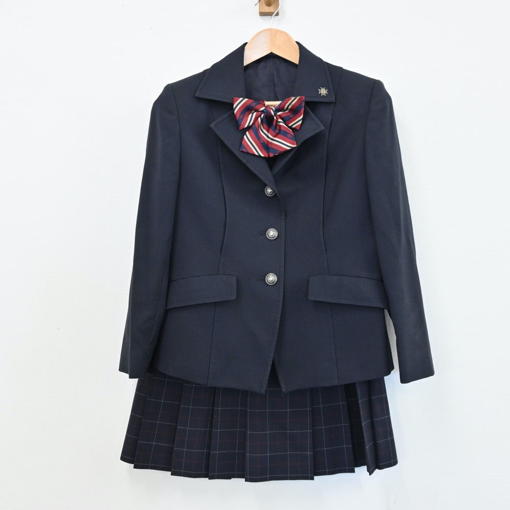 【中古】長野県 長野俊英高等学校 女子制服 4点（ブレザー・スカート・スカート）sf005368