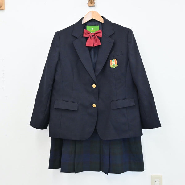 【中古】長崎県 東彼杵町立東彼杵中学校 女子制服 4点（ブレザー・スカート・スカート）sf005374