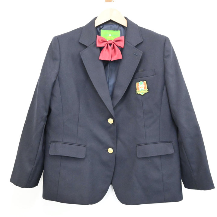 【中古】長崎県 東彼杵町立東彼杵中学校 女子制服 4点（ブレザー・スカート・スカート）sf005374