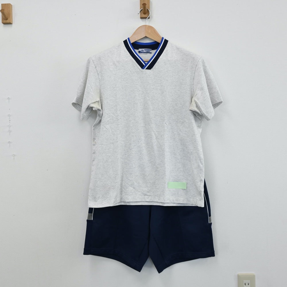【中古】愛知県 誉高等学校 女子制服 2点（体操服 上・体操服 下）sf005394