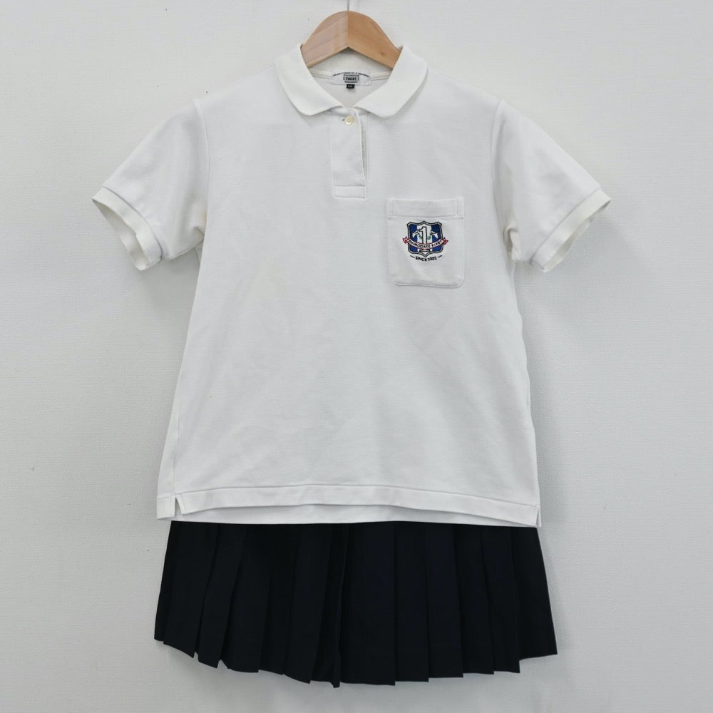 【中古】茨城県 下館第一高等学校 女子制服 2点（シャツ・スカート）sf005465