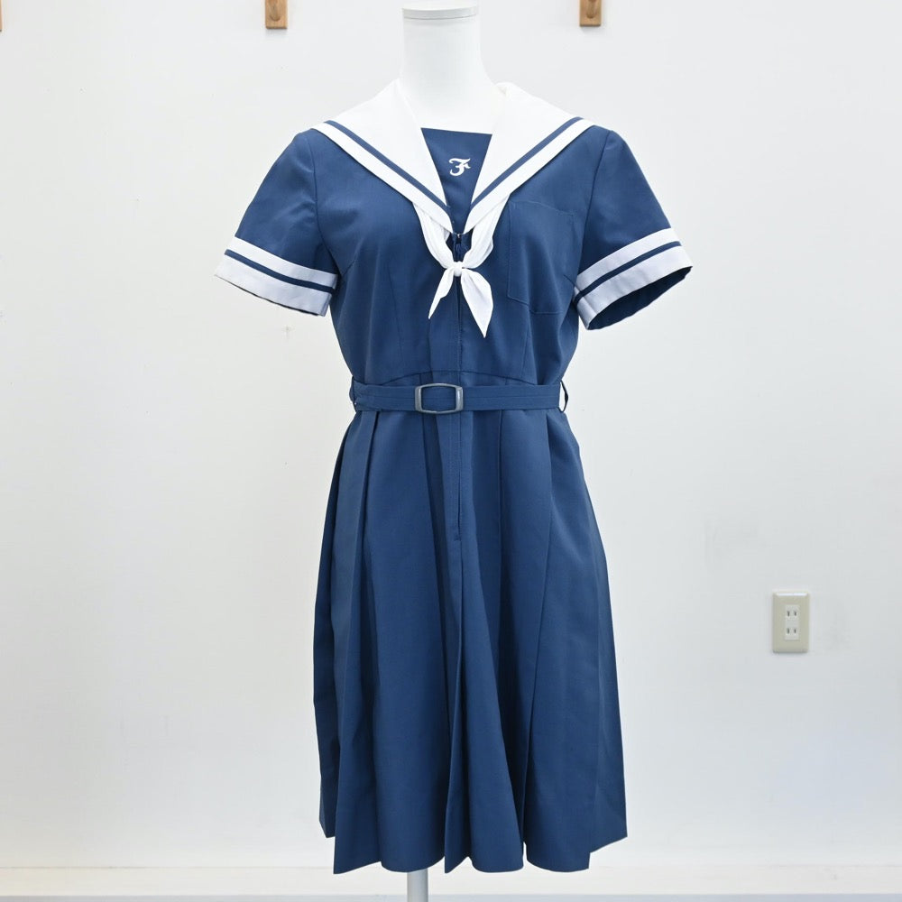 【中古】熊本県 熊本学園大学付属高等学校 女子制服 2点（ワンピース）sf005470