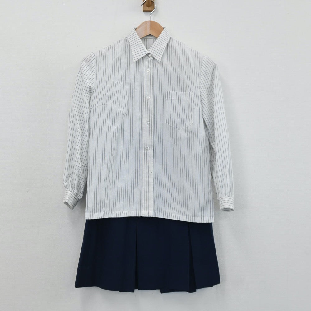 【中古】熊本県 熊本学園大学付属高等学校 女子制服 5点（ブレザー・シャツ・スカート）sf005471