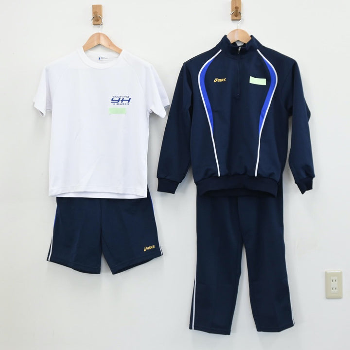 中古制服】千葉県 千葉県立八千代東高等学校 女子制服 4点（体操服 上