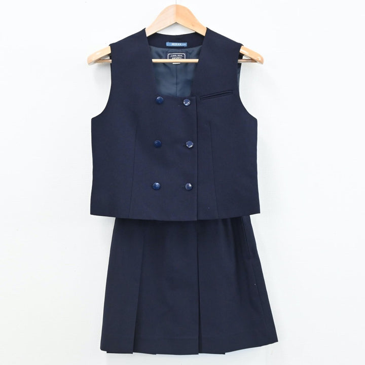 【中古】埼玉県 県立川越女子高等学校 女子制服 3点（ブレザー・ベスト・スカート）sf005488