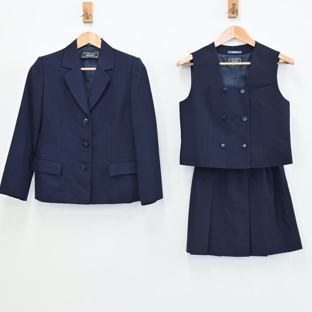 【中古】埼玉県 県立川越女子高等学校 女子制服 3点（ブレザー・ベスト・スカート）sf005488