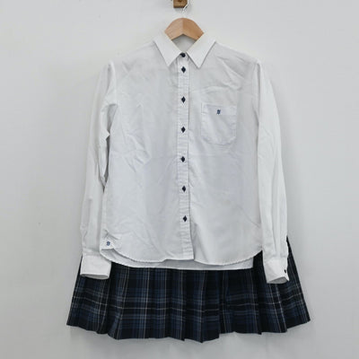 【中古】岡山県 倉敷翠松高等学校 女子制服 3点（セーラー服・スカート）sf005505