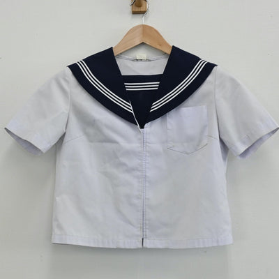 【中古】富山県 井波中学校 女子制服 2点（セーラー服・スカート）sf005517