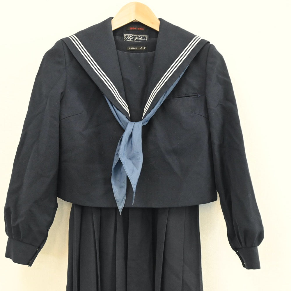 中古制服】福岡県 香椎第一中学校 女子制服 3点（セーラー服・ジャンパースカート）sf005521【リサイクル学生服】 | 中古制服通販パレイド