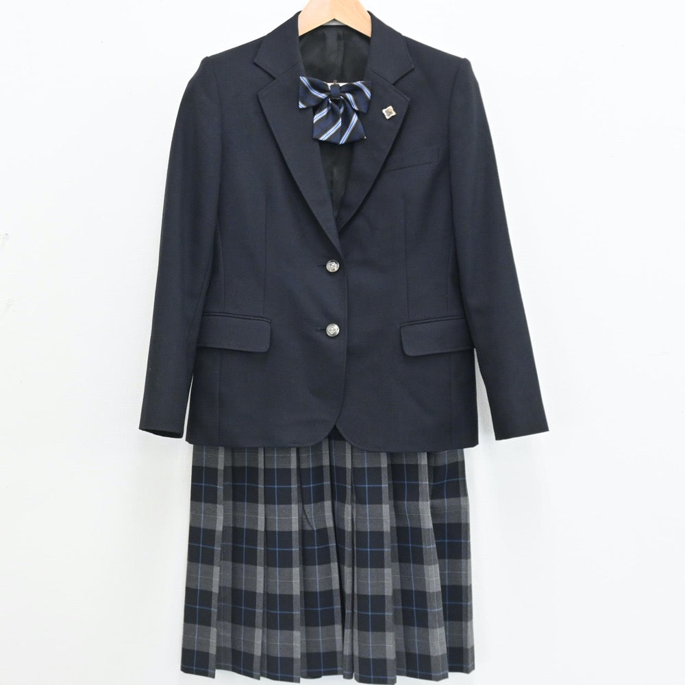 【中古】埼玉県 八潮市立潮止中学校 女子制服 5点（ブレザー・スカート）sf005555