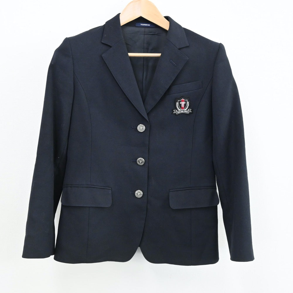 【中古】東京都 東海大学菅生高等学校中等部 女子制服 6点（ブレザー・ニット・シャツ・シャツ・スカート）sf005576