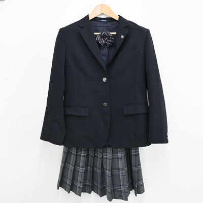 【中古】東京都 都立向丘高校 女子制服 8点（ブレザー・スカート）sf005581