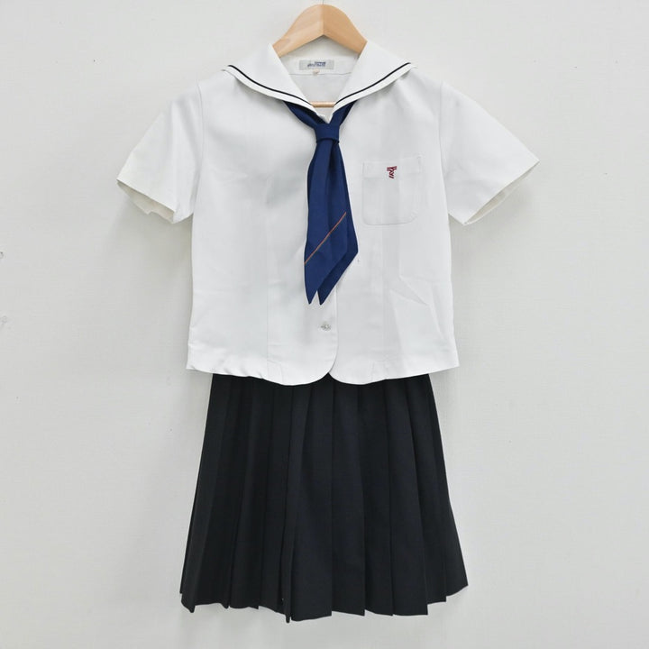 【中古】東京都 東海大学菅生高等学校 女子制服 4点（セーラー服・ニット・スカート）sf005600