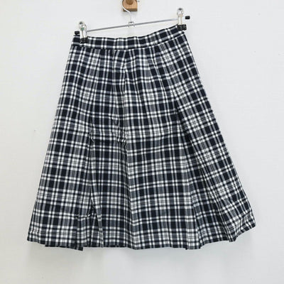 【中古】東京都 目黒星美学園中学校 女子制服 3点（シャツ・スカート）sf005618