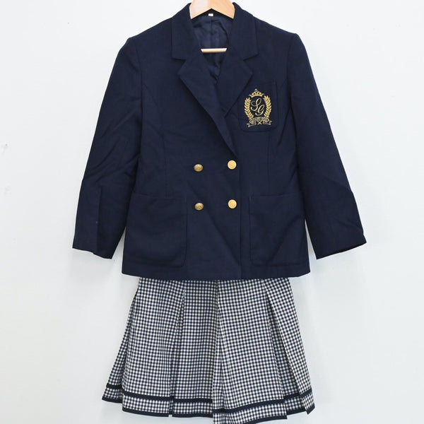 【中古】東京都 目黒星美学園中学校 女子制服 2点（ブレザー・スカート）sf005619