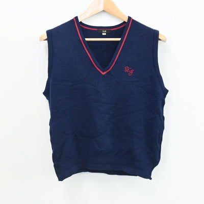 【中古】埼玉県 浦和学院高等学校 女子制服 2点（ニットベスト・スカート）sf005623