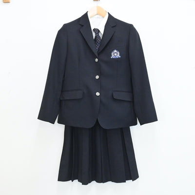 【中古】三重県 三重高等学校 女子制服 5点（ブレザー・シャツ・スカート）sf005628