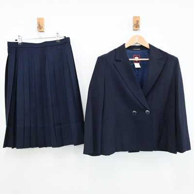 【中古】愛知県 瀬戸西高等学校 女子制服 3点（ブレザー・スカート・スカート）sf005648