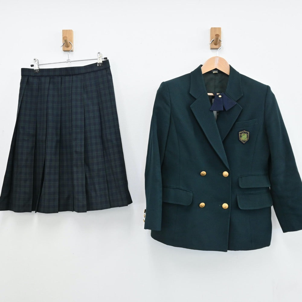 【中古】千葉県 大多喜高等学校 女子制服 3点（ブレザー・スカート）sf005649