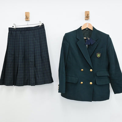 【中古】千葉県 大多喜高等学校 女子制服 3点（ブレザー・スカート）sf005649