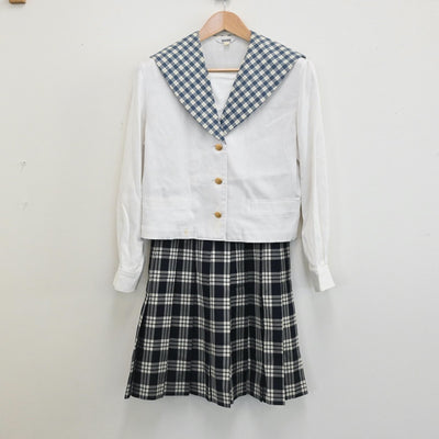 【中古】宮城県 聖和学園高等学校 女子制服 6点（ブレザー・セーラー服・ニット・ベスト・スカート）sf005659