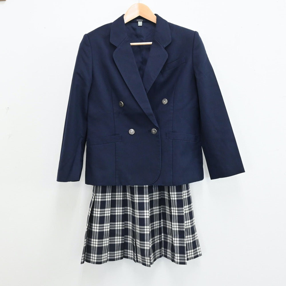 【中古】宮城県 聖和学園高等学校 女子制服 6点（ブレザー・セーラー服・ニット・ベスト・スカート）sf005659