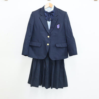 【中古】広島県 広島国際学院高等学校 女子制服 5点（ブレザー・シャツ・セーラー服・スカート）sf005669