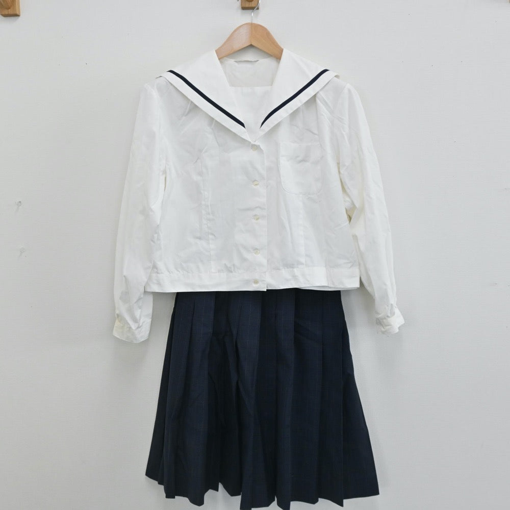 【中古】広島県 広島国際学院高等学校 女子制服 5点（ブレザー・シャツ・セーラー服・スカート）sf005669