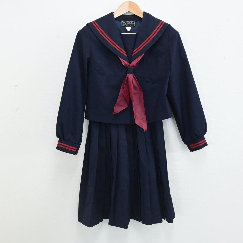 【中古】宮城県 名取第一中学校 女子制服 3点（セーラー服・スカート）sf005670