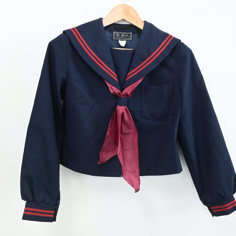 【中古】宮城県 名取第一中学校 女子制服 3点（セーラー服・スカート）sf005670