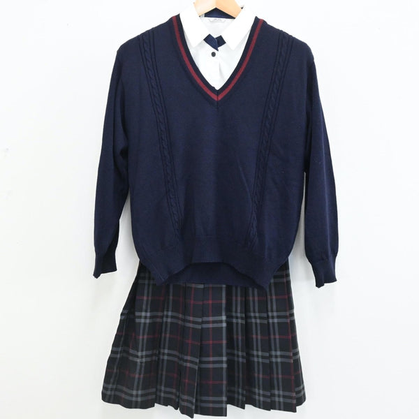 【中古制服】静岡県 焼津高等学校 女子制服 7点（ブレザー・シャツ・ニット・シャツ・スカート）sf005678【リサイクル学生服】 |  中古制服通販パレイド