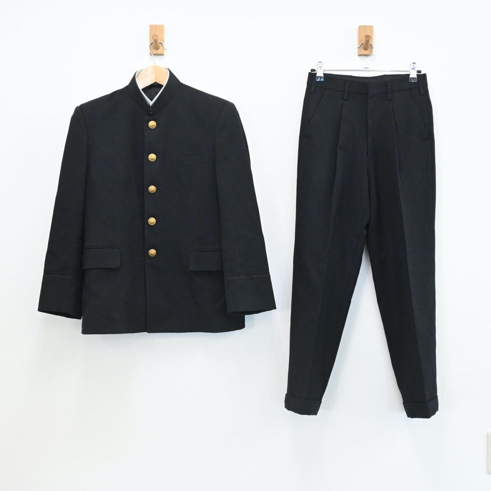 【中古】東京都 獨協中学校 男子制服 2点（学ラン・ズボン）sf005687