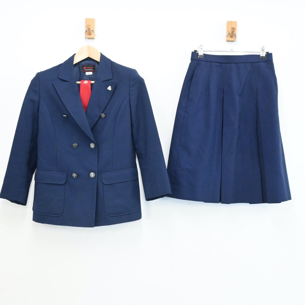 【中古】宮城県 中山中学校 女子制服 5点（ブレザー・スカート）sf005699