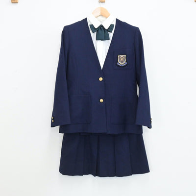 【中古】埼玉県 山村国際高等学校 女子制服 7点（ブレザー・ベスト・ニット・シャツ・スカート）sf005706