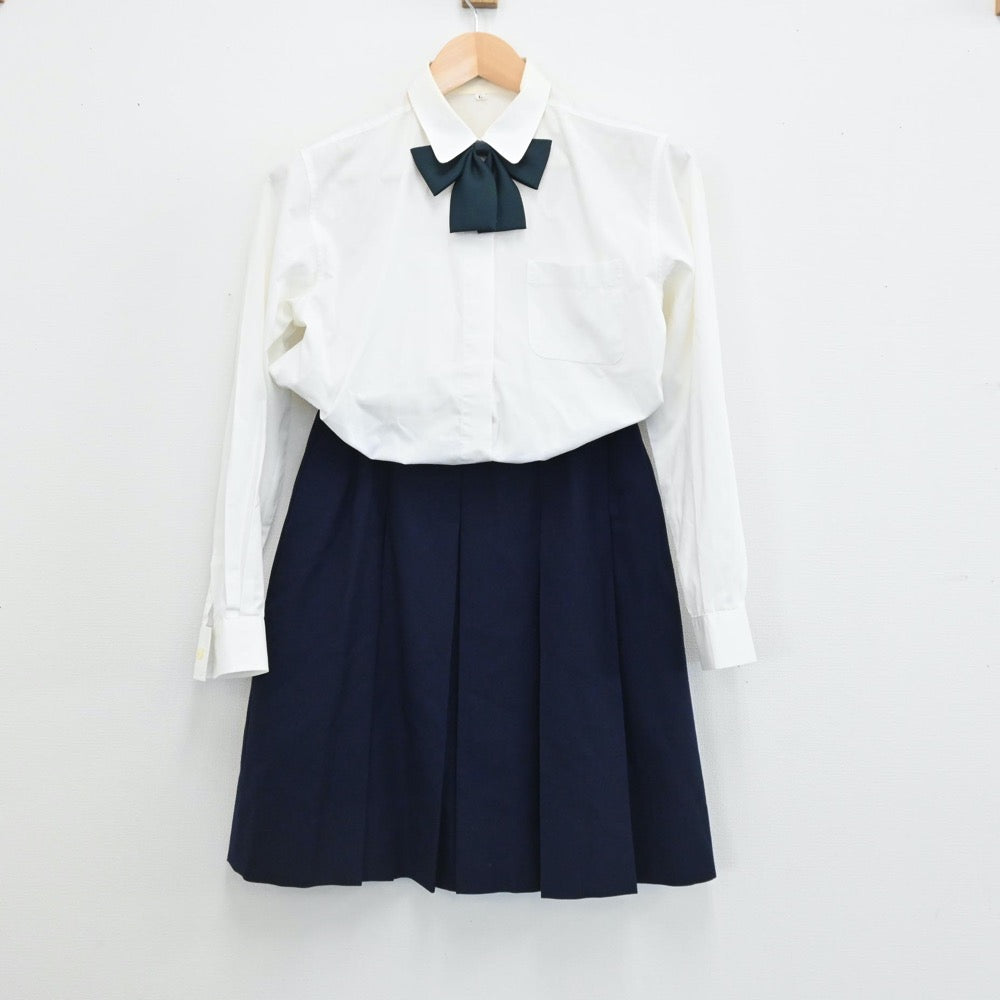 【中古】埼玉県 山村国際高等学校 女子制服 7点（ブレザー・ベスト・ニット・シャツ・スカート）sf005706