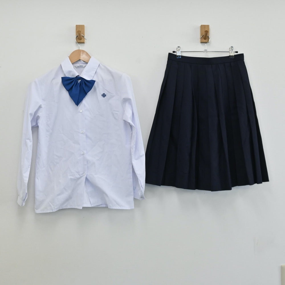 【中古】山形県 米沢東高等学校 女子制服 6点（ブレザー・シャツ・スカート）sf005722