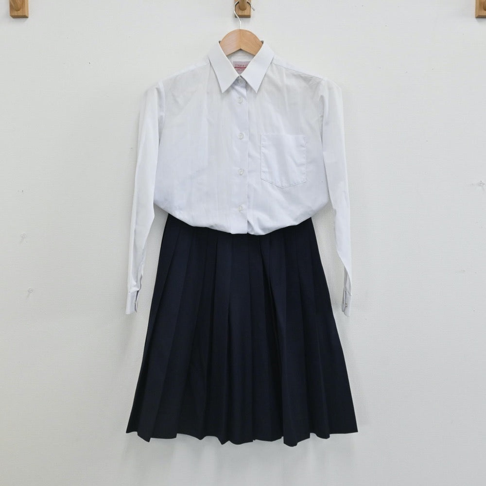 【中古】佐賀県 佐賀北高等学校 女子制服 5点（ブレザー・シャツ・ベスト・スカート）sf005724