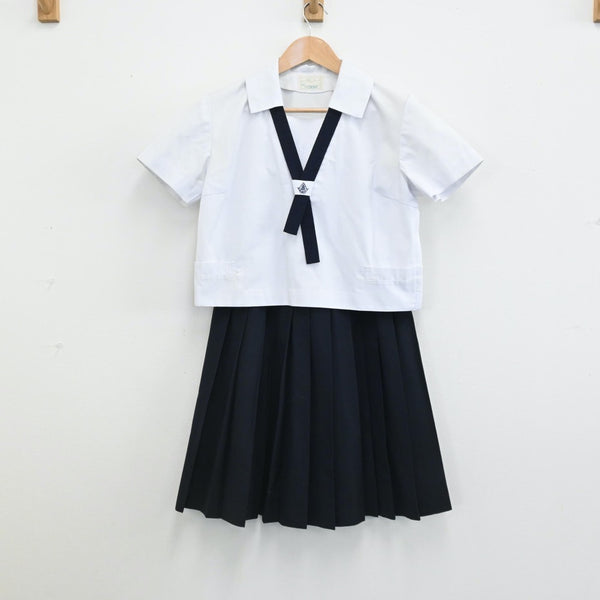 【中古】佐賀県 佐賀北高等学校 女子制服 5点（シャツ・スカート）sf005730